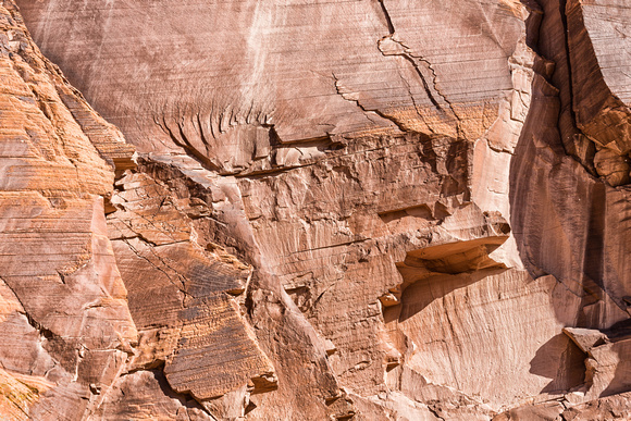 Sandstone textures Canyon del Muerto